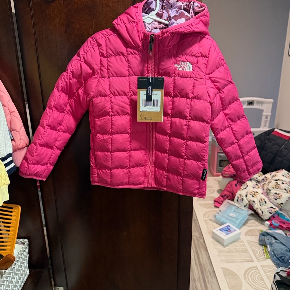 The North Face Fuchsia Quilted Jacket